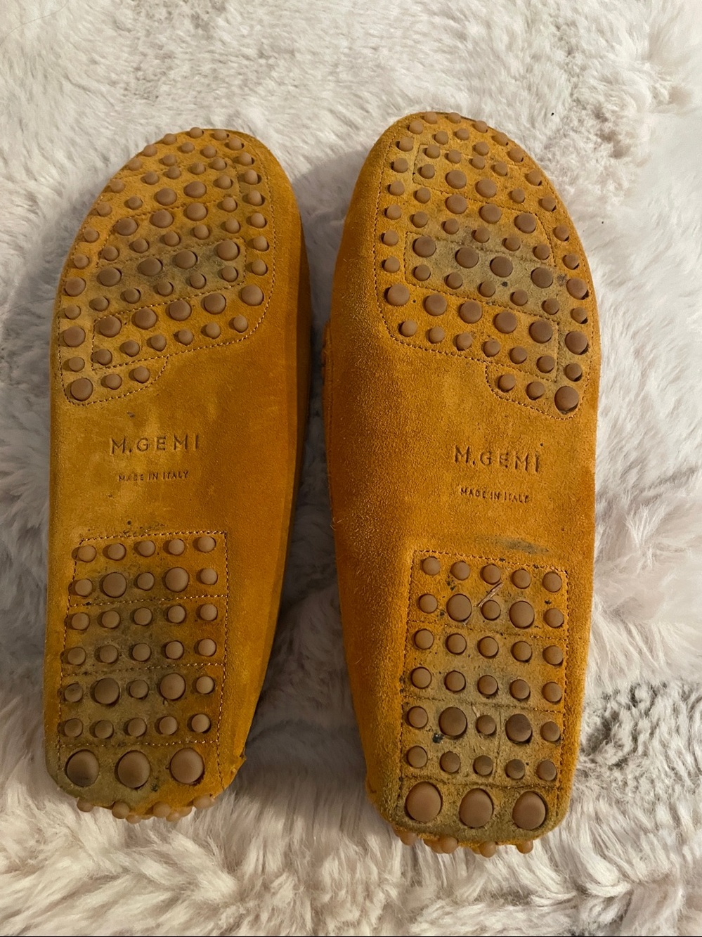M. Gemi The Felize Suede Driving Shoes Sunflower Yellow 39.5 - Picture 7 of 9